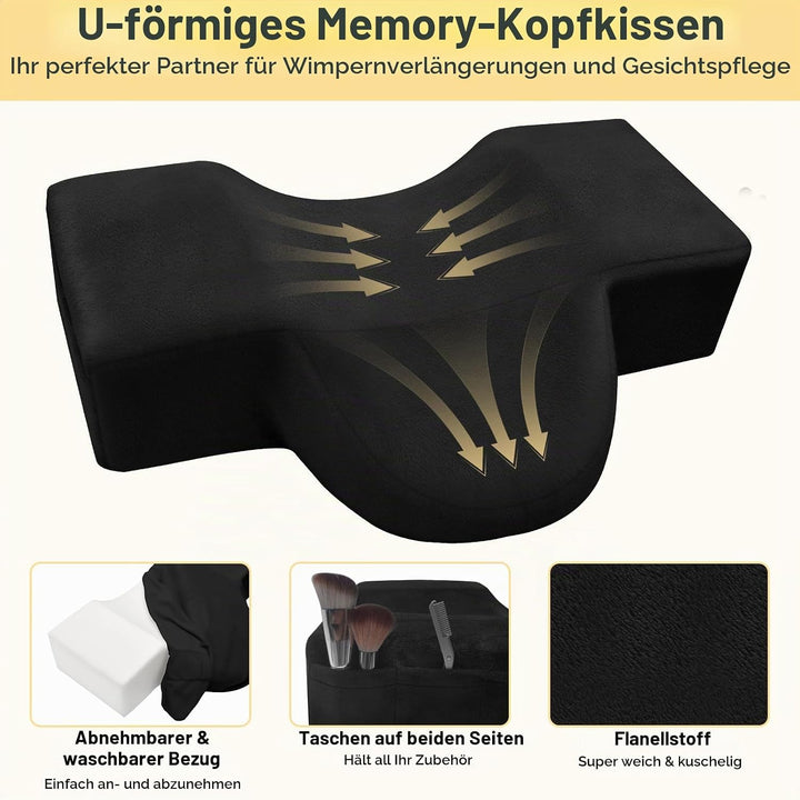 CGBE U-förmiges Wimpernkissen für Wimpernverlängerungen: Nackenkissen Zur Wimpernverlängerung, Ergon
