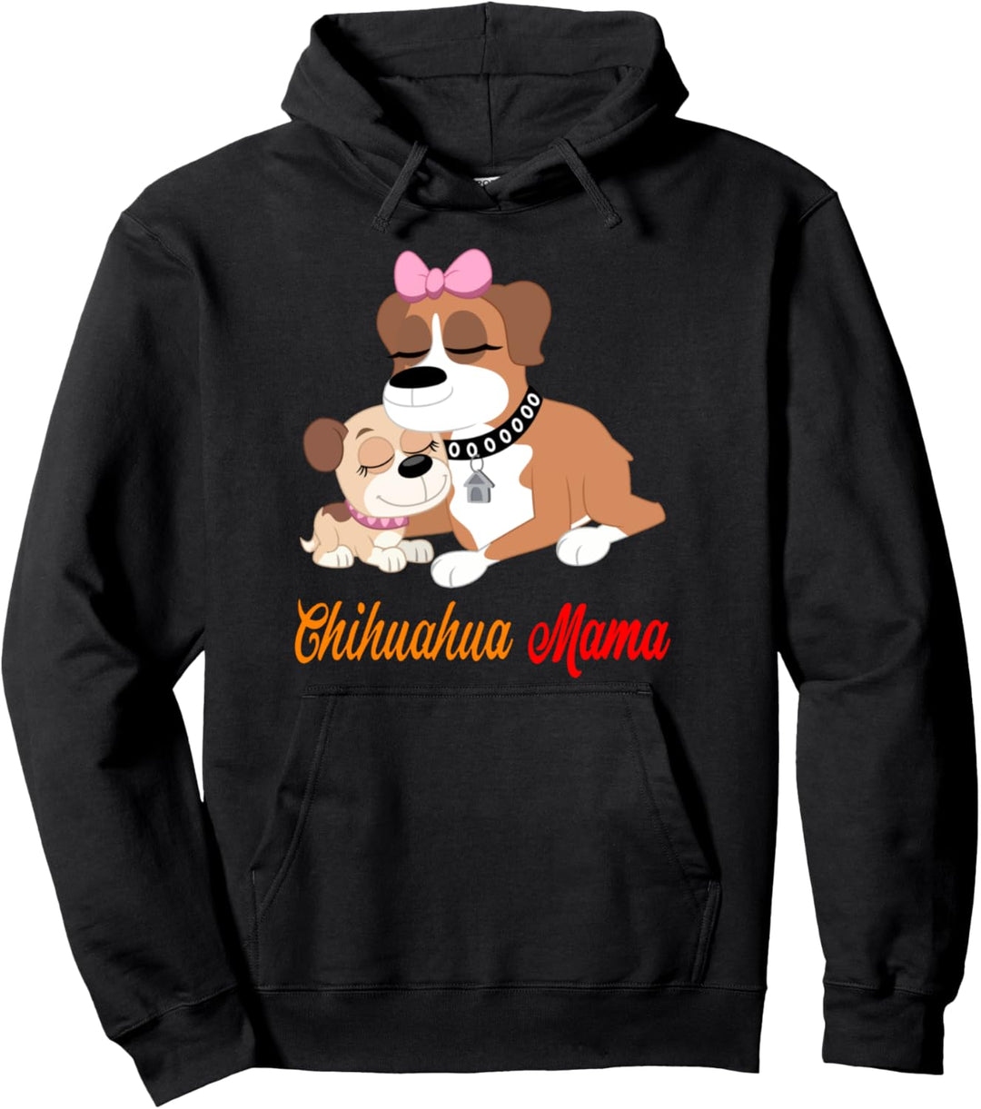 Chihuahuas Mama Mama Sohn Tochter Mom Mutter outfit Spruch Pullover Hoodie