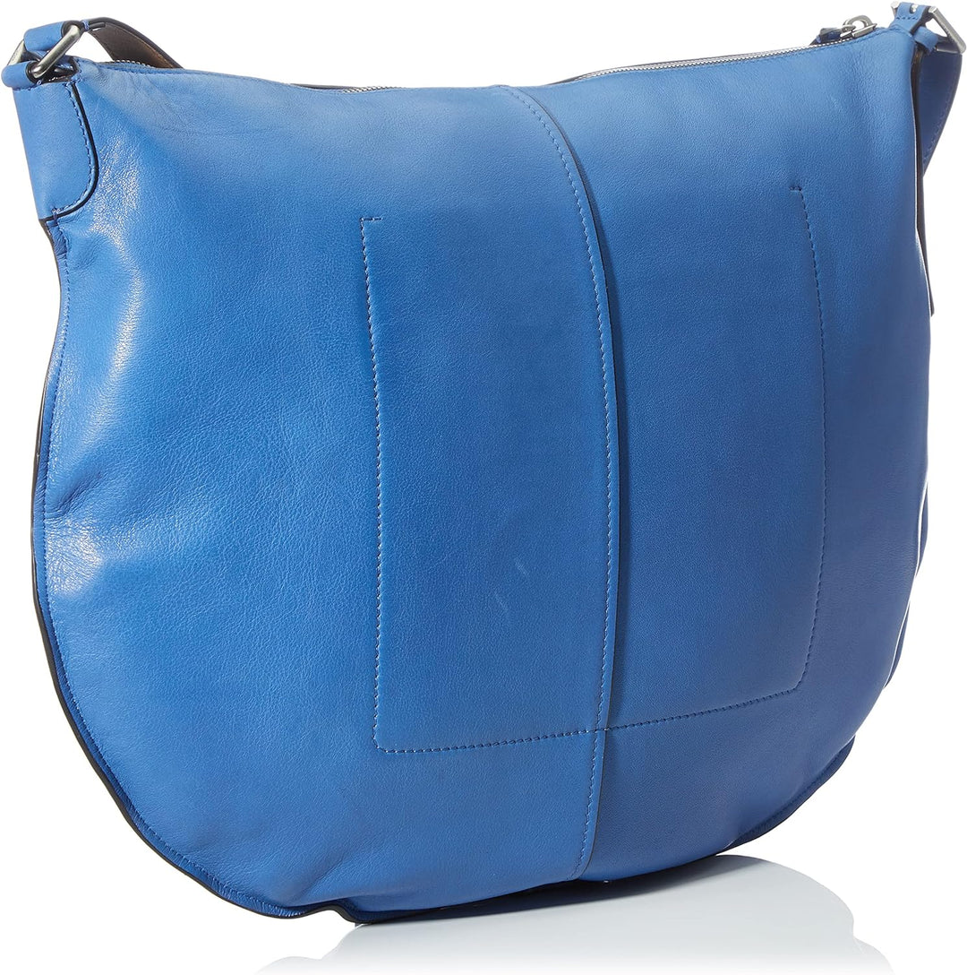 Liebeskind Damen Naomi Natural Sheep Hobo L Mykonos Blue, Mykonos Blue