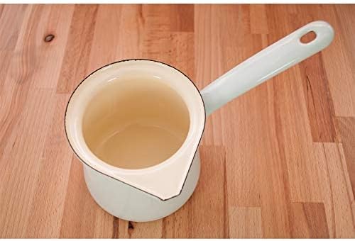 Riess, 0445-006, Kaffeekocher, CLASSIC - BUNT/PASTELL, Farbe Türkis, Inhalt 0.75 Liter, Höhe 10.5 cm