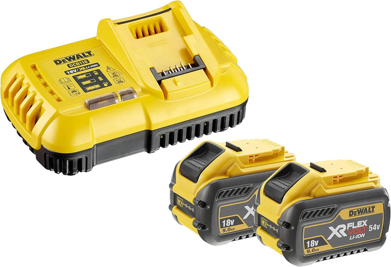 Dewalt DCB118X2 XR Flexvolt Akku-Starter Set, Bestehend aus 2 x XR Flexvolt Akkus 54V, System-Schnel