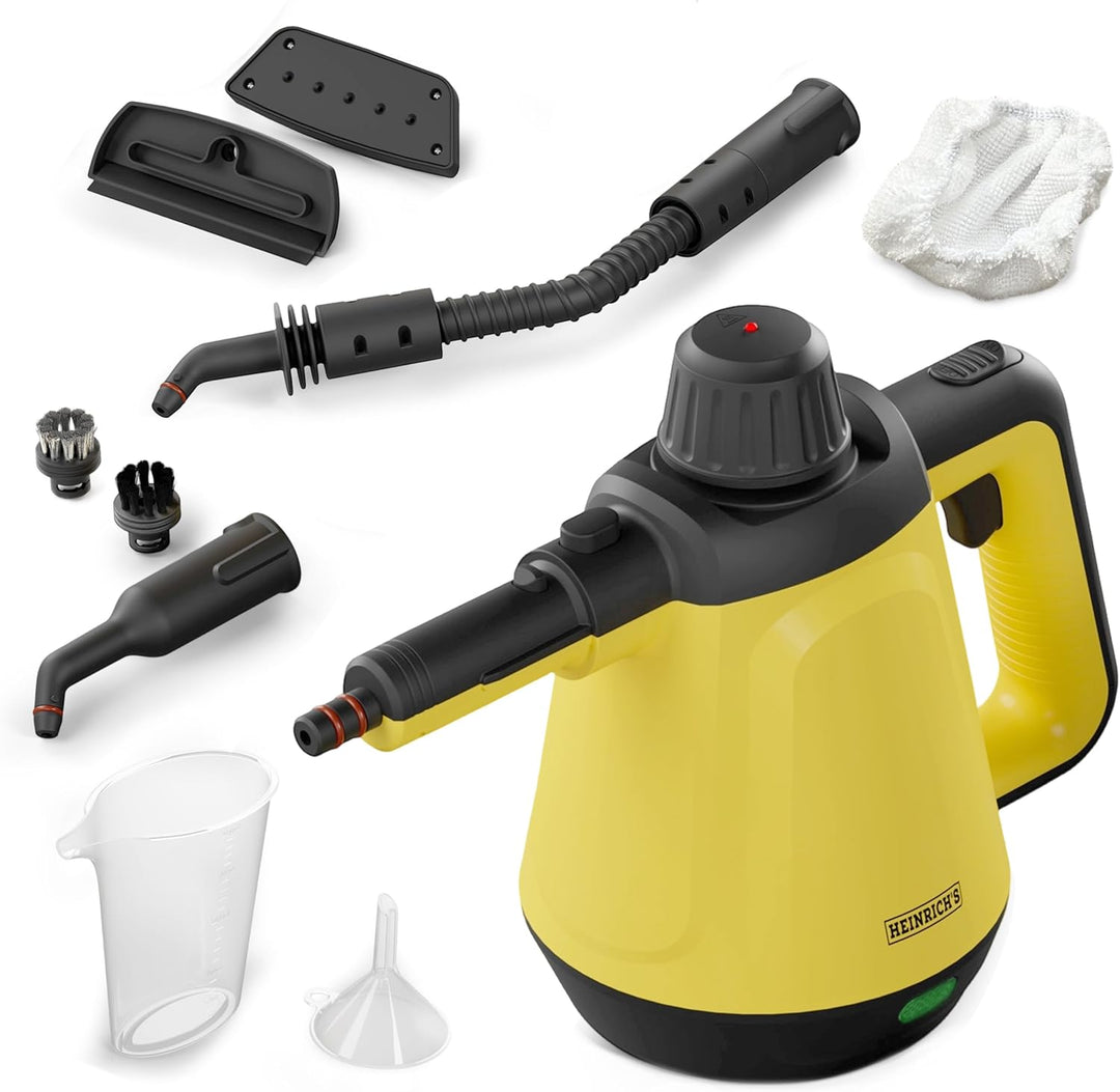 HEINRICHS Dampfreiniger, Handdampfreiniger für zuhause, Steam Cleaner, kurze Aufheizzeit 5 min., 400
