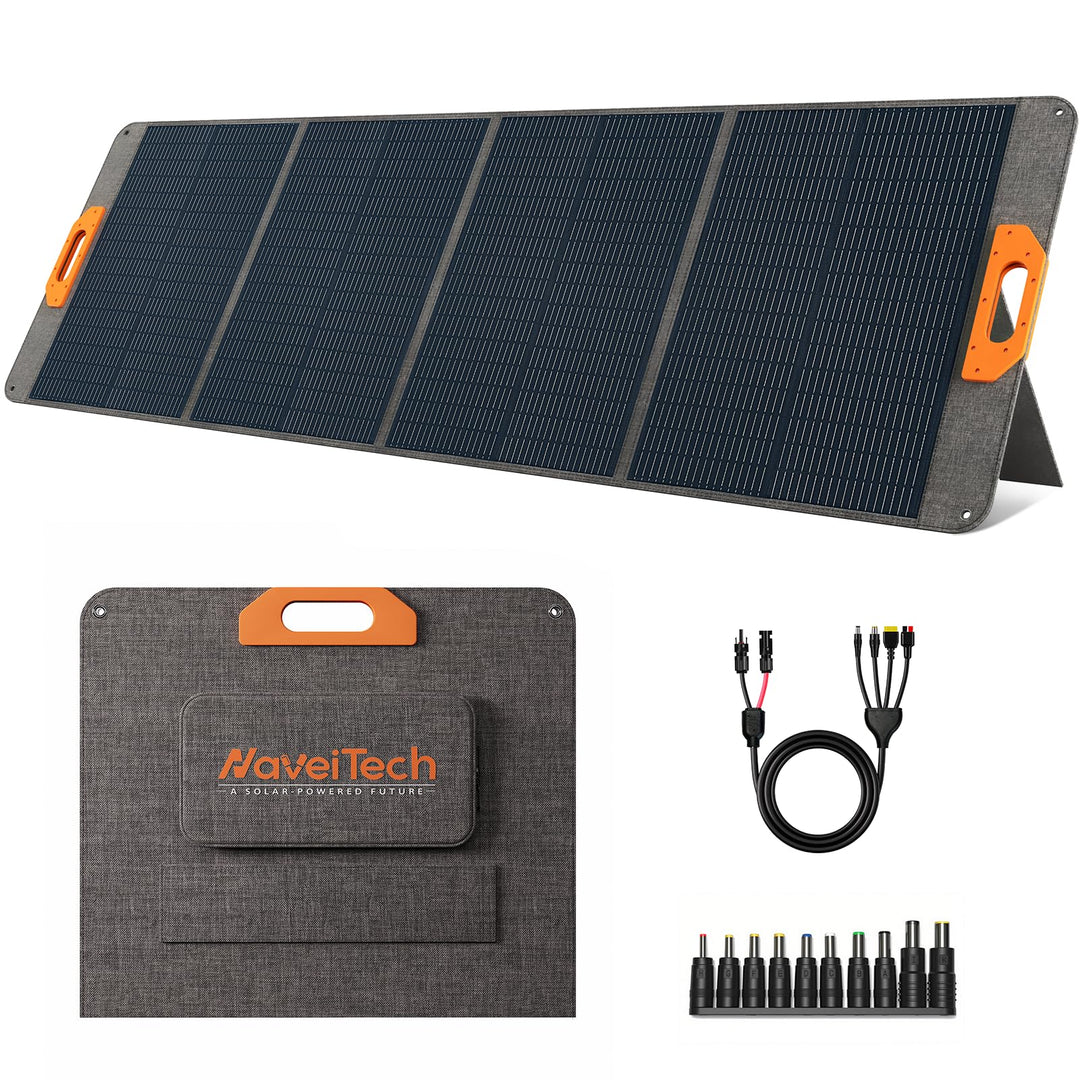 200W Faltbares Solarmodul, Monokristall Silizium Solarmodul, geeignet für Powerbanks, Solaranlagen,
