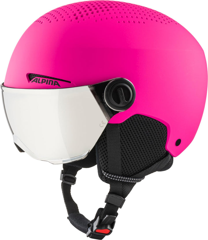 ALPINA ZUPO Visor Q-LITE - hochwertiger & sicherer Skihelm für Kinder, mit abnehmbaren Ohrenpolstern