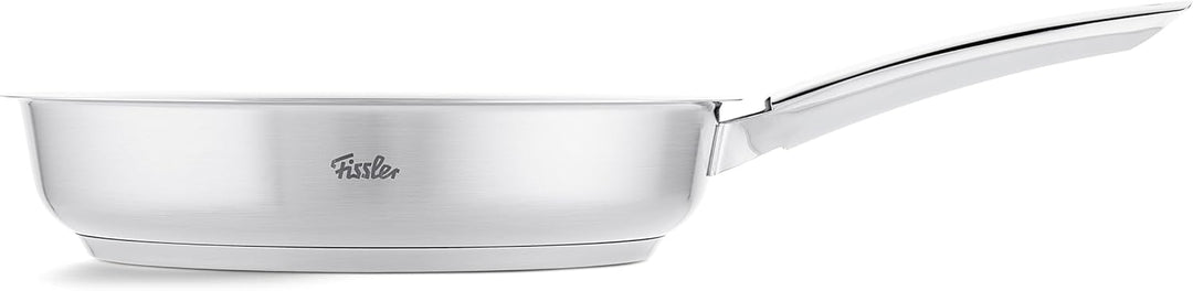 Fissler Pure Collection / Edelstahl-Pfanne (Ø 24 cm) unbeschichtete Stielpfanne, Innenskalierung, 10