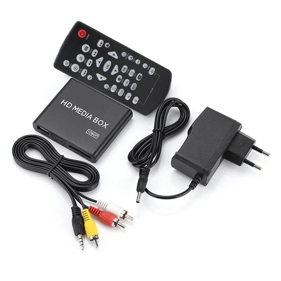 Media Player-Gerät, 1080P Full HD Media Player HDMI Digital Video Media Player Box Unterstützung USB