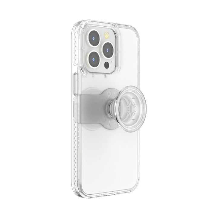 PopSockets: PopCase Hülle für iPhone 13 Pro mit Abnehmbarem PopGrip Slide Sockel und Griff mit Austa