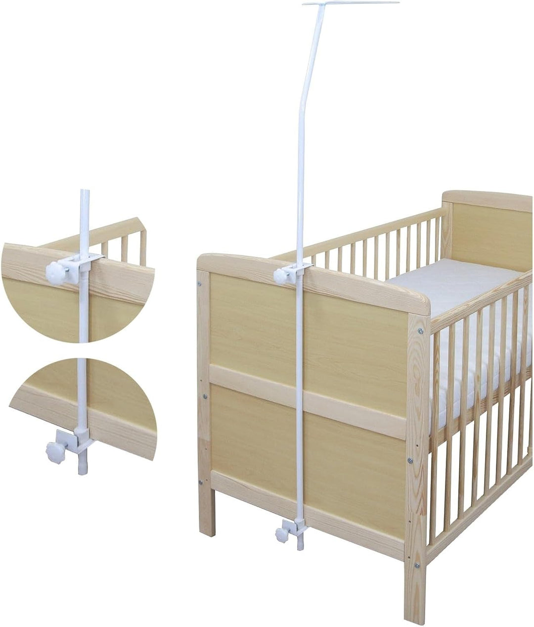 Generisch Baby Delux Babybett Himmel Betthimmel Baumwolle Baldachin für Babybett Kinderbett Wiege St