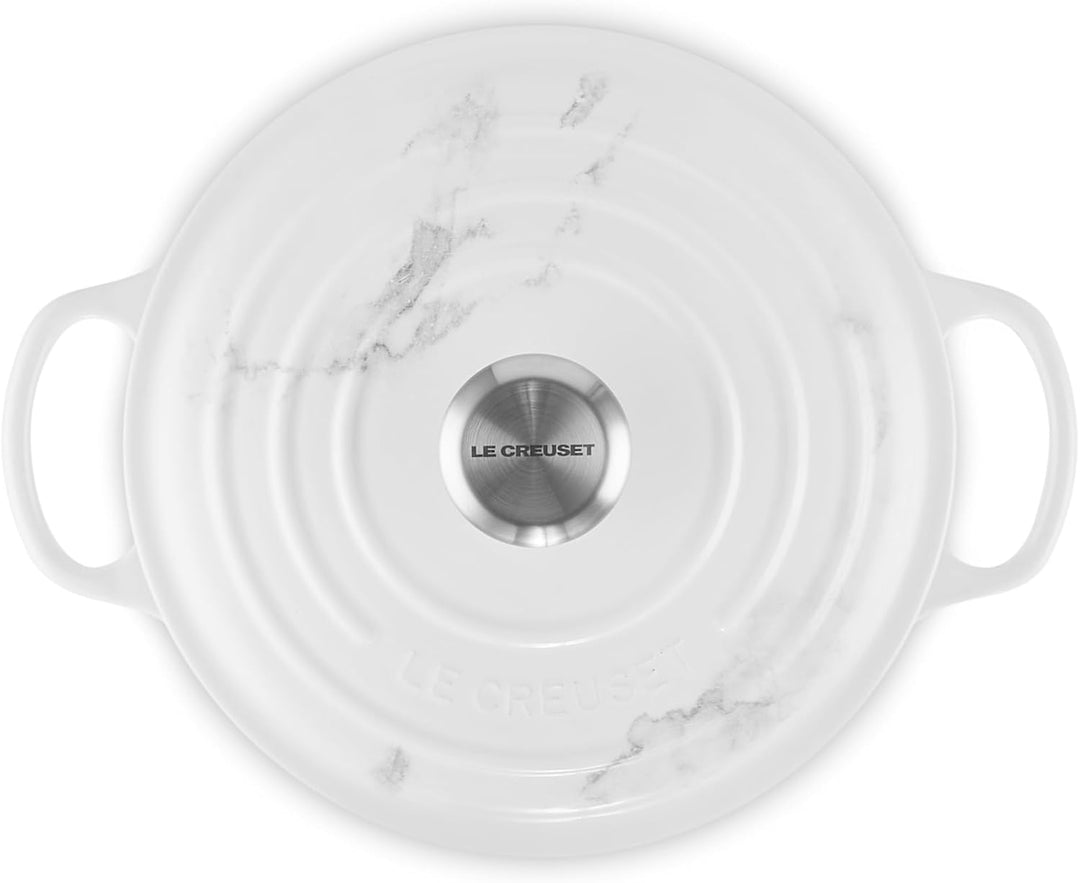Le Creuset Signature Gusseisenbräter mit Deckel, Ø 24 cm, rund, geeignet für alle Herdarten und Indu