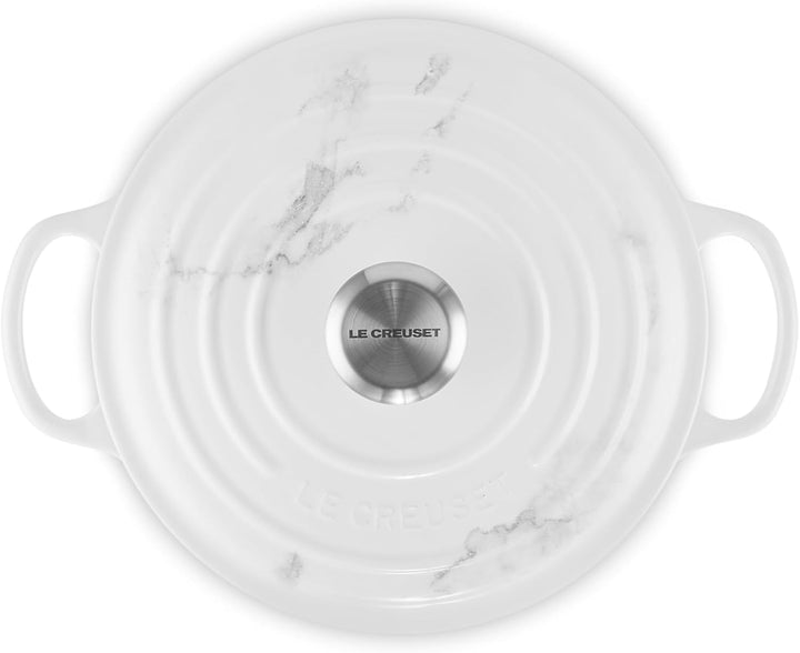 Le Creuset Signature Gusseisenbräter mit Deckel, Ø 24 cm, rund, geeignet für alle Herdarten und Indu