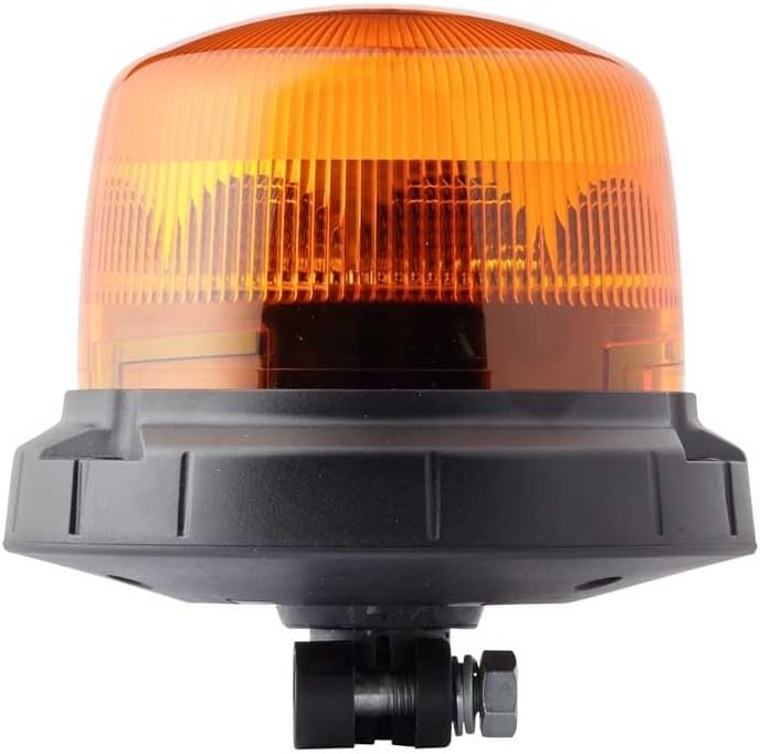 HELLA - LED-Rundumkennleuchte - RotaLED Compact - 12/24V - Gelb - Rohrstutzen, flexibel - Menge: 1 -