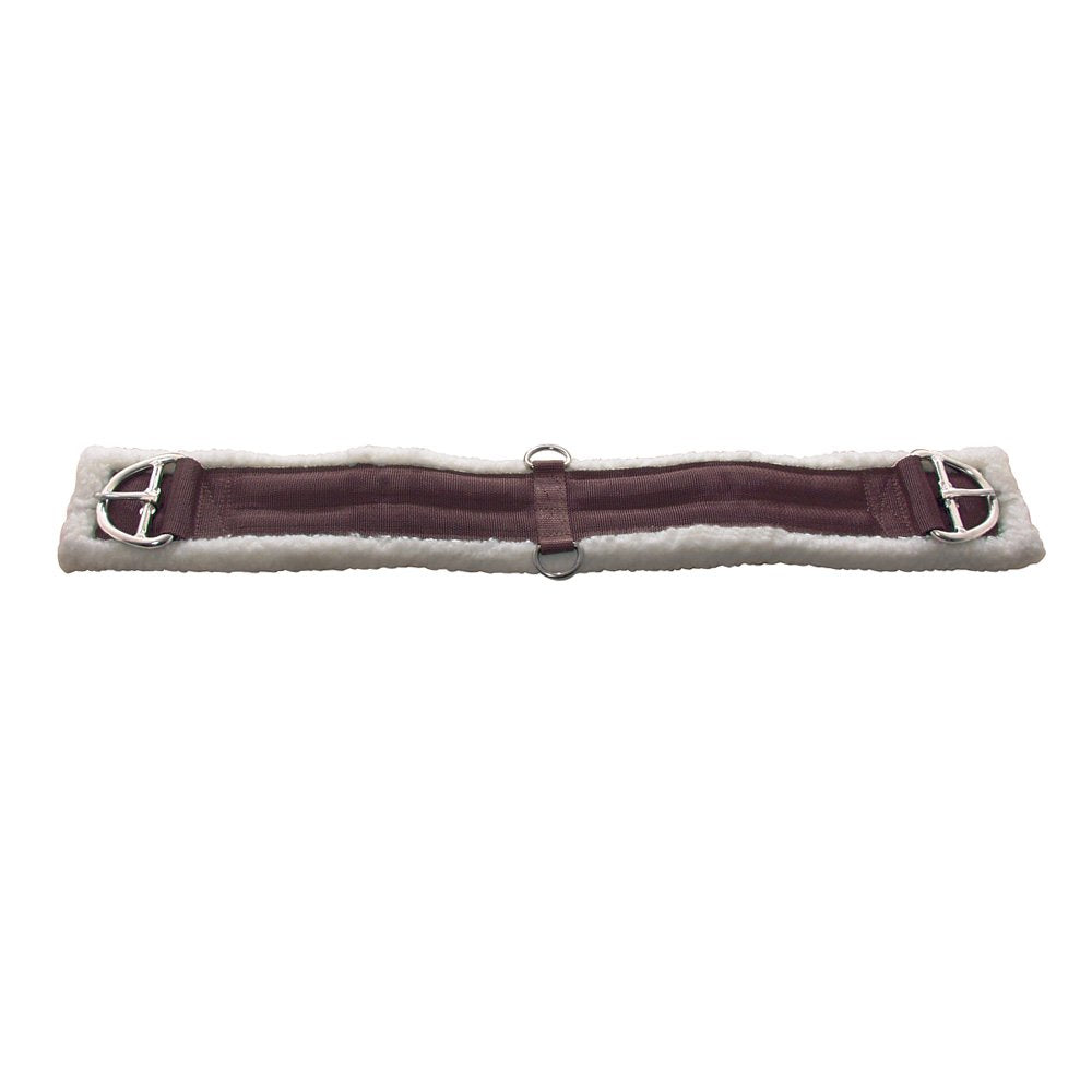PFIFF Westernsattelgurt mit Fell, braun, 70 cm, 005260-50-70 70 cm Braun, 70 cm Braun