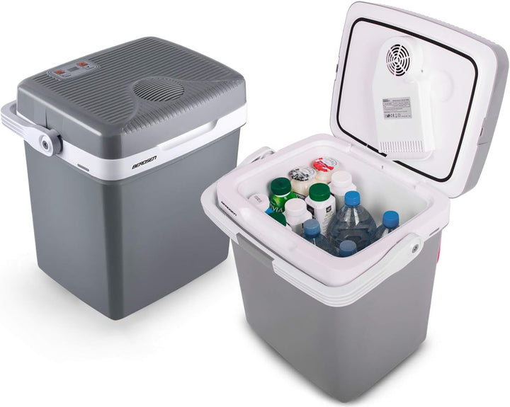 Berdsen Kühlbox Auto Camping Kühlschrank Für Auto LKW Boot Elektrisch Kühlung Bis 0°C Mit Wärmefunkt