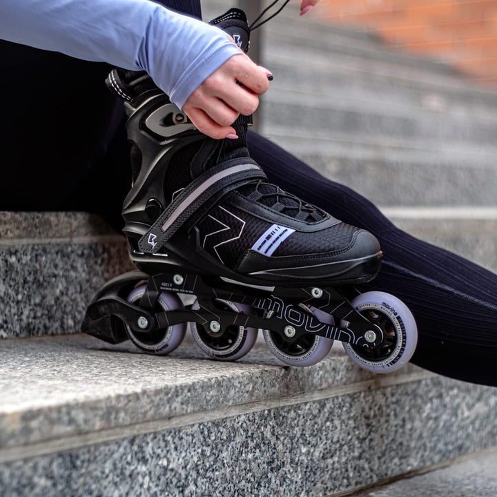 Movino Inline Skates | Cruzer B4 | Fitness Rollschuhe | Damen Herren Inliner | Inliner für Erwachsen