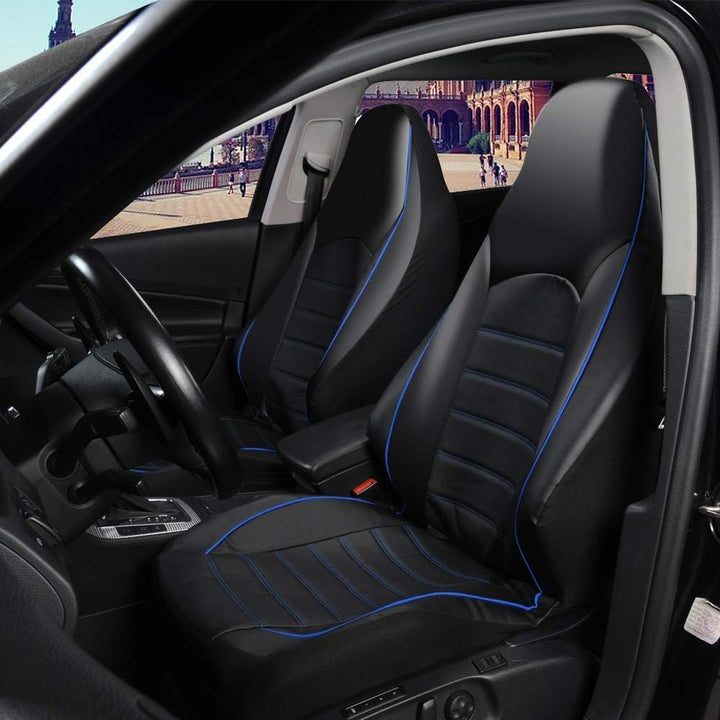 TOYOUN Klassisch Autositzbezüge Vordersitze Highback Sitzbezüge Auto Vordersitze 2er Universal Schon