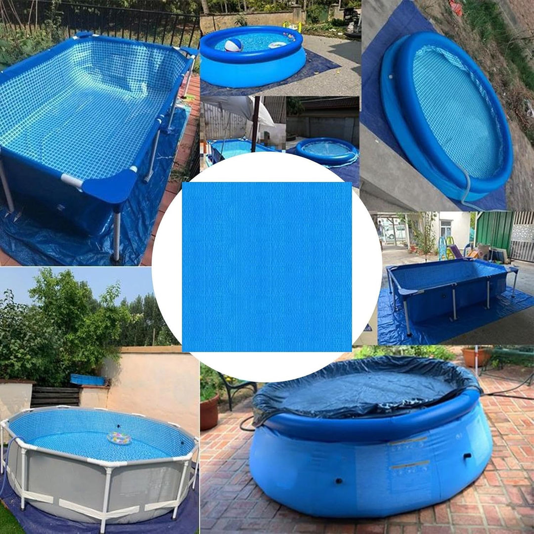 Pool-Pad, quadratisch, Ersatzplane, dicker Boden, Pool-Polsterung, für Terrassendielen, Gras, verhin