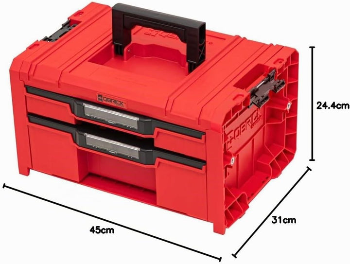 Qbrick System PRO Drawer 2 Toolbox 2.0 Expert RED ULTRA HD