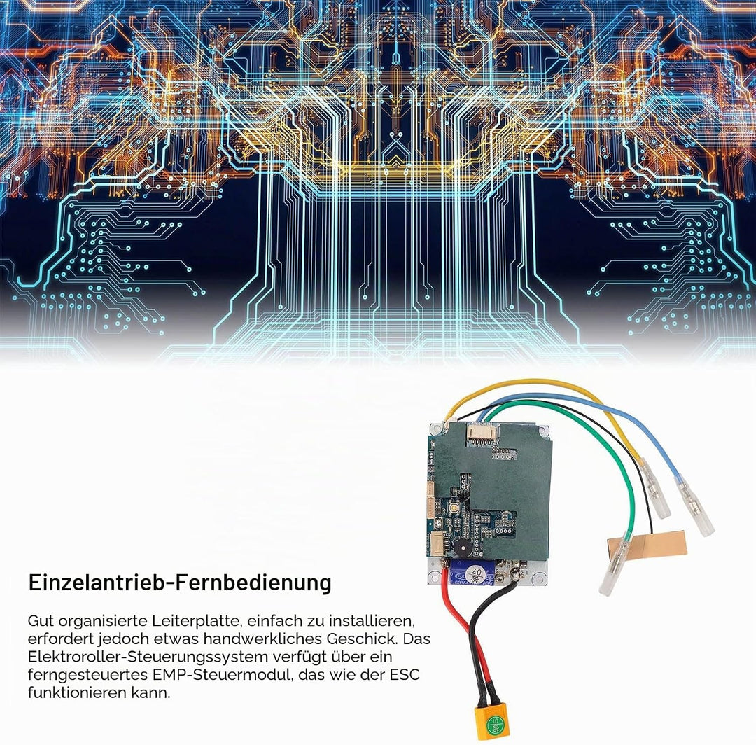 Elektro Skateboard Controller ESC Set, 30V bis 42V 200W Fernbedienung Elektrisches Longboard Einzela