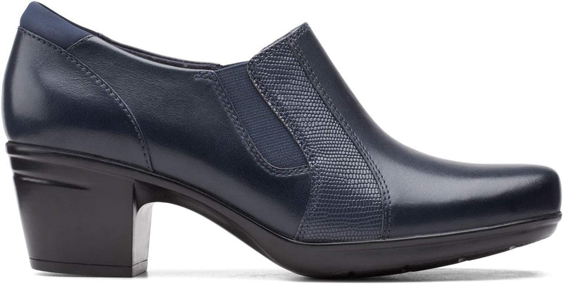 Clarks - Damen Emslie Chelsea Plattformen, 43.5 EU, Navy