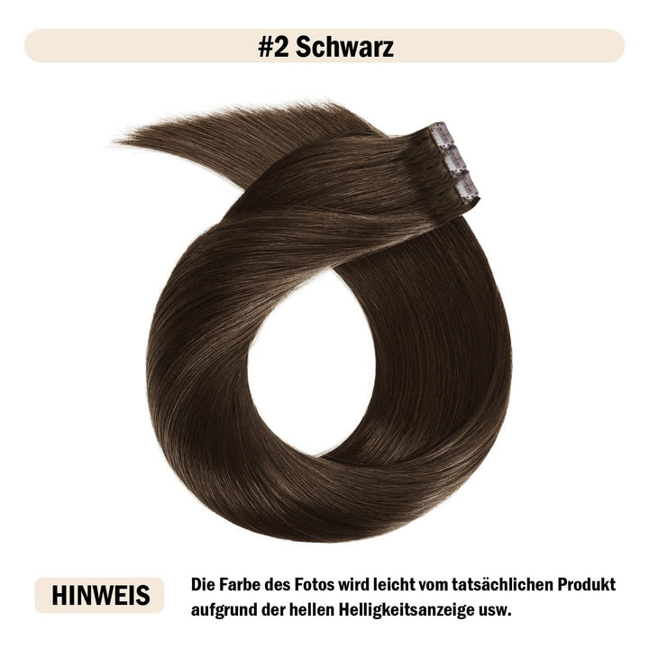 (35cm-55cm) Clip In Extensions Echthaar Set 10pcs 160g 100% Remy Echthaar für Haarverlängerung glatt
