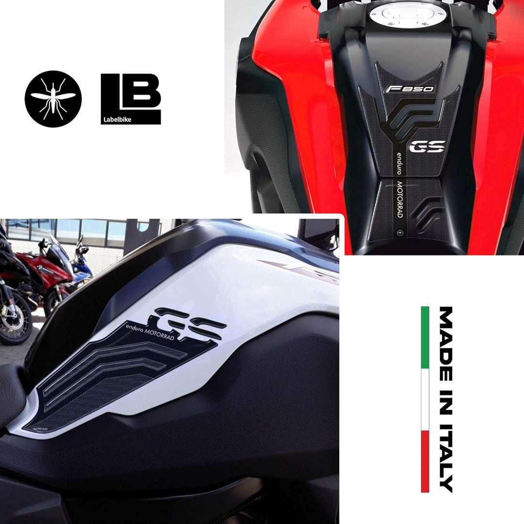 labelbike - Aufkleber 3D Motorrad Seite Schutz und Dekoration in Harz kompatibel mit BMW F850 Gs 201