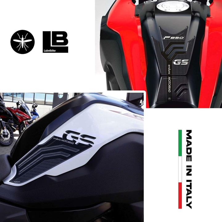 labelbike - Aufkleber 3D Motorrad Seite Schutz und Dekoration in Harz kompatibel mit BMW F850 Gs 201