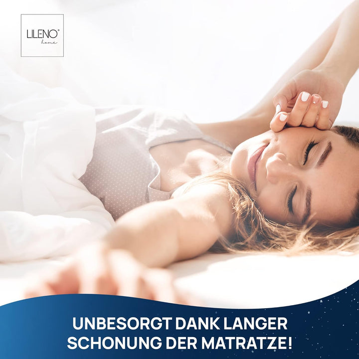 LILENO HOME Matratzenunterlage 90x200 cm - Lattenrost Matratzenschoner mit Noppen - Noppen Antirutsc