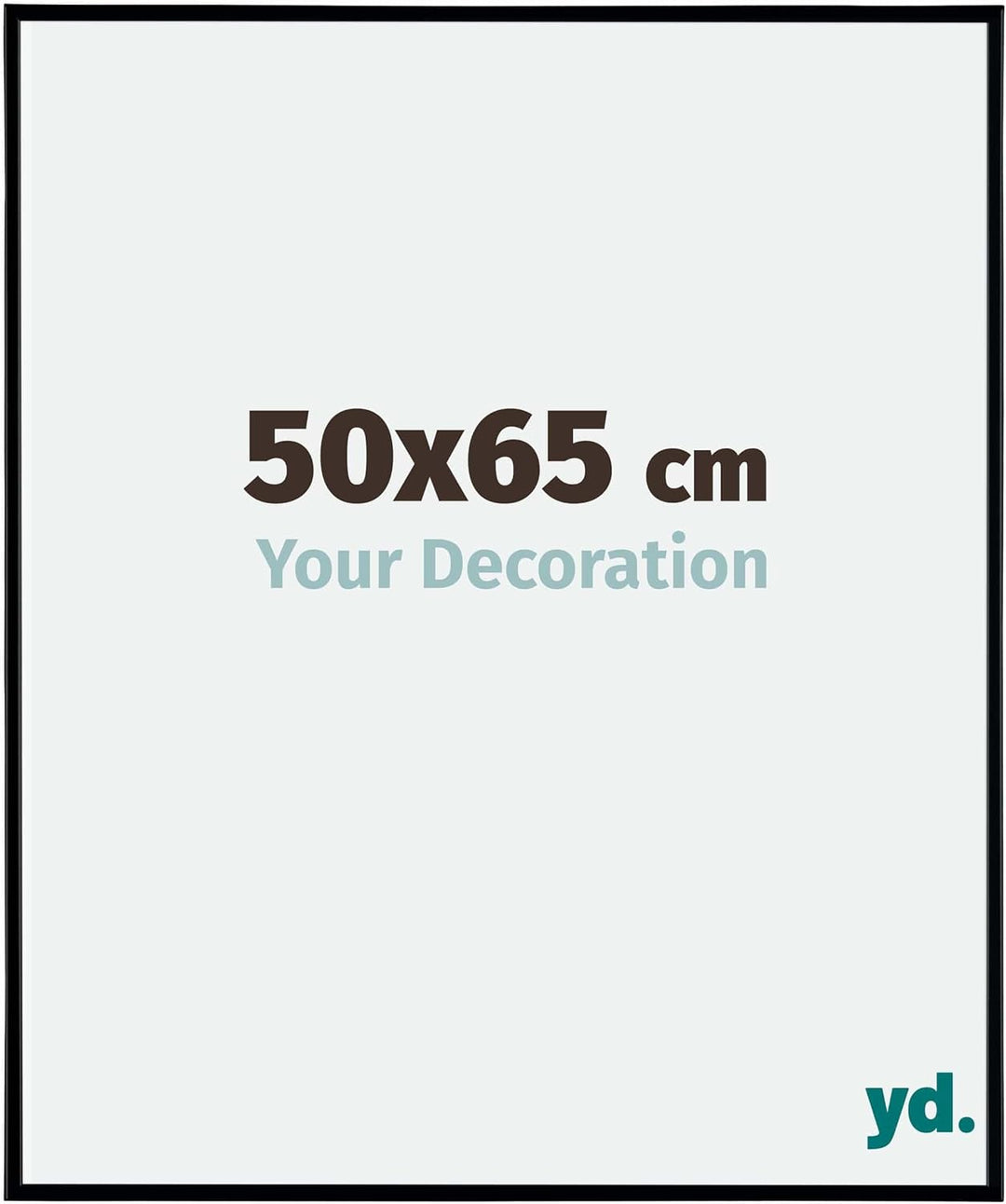 yd. Your Decoration - Bilderrahmen 50x65 cm - Bilderrahmen aus Kunststoff mit Acrylglas - Antireflex
