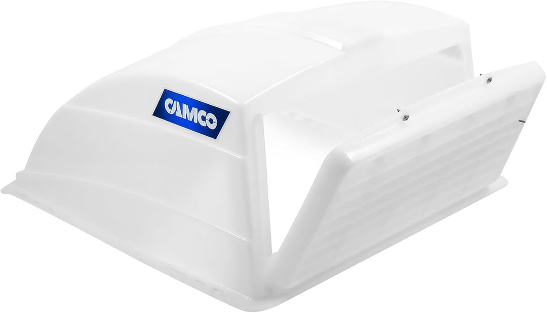 Camco 40431 RV-Dachentlüftungsabdeckung, Weiss Standard Weiss/Opulenter Garten, Standard Weiss/opule