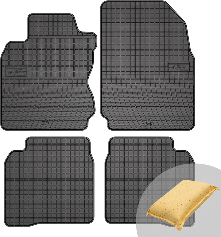 FROGUM EL Toro Gummimatten Ganzjähriges-Set von Autofussmatte Auto Fussmatten für Nissan Note I 2006
