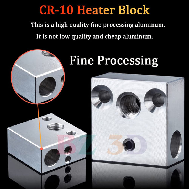 BZ 3D CR-10S Pro All Metal Hotend,Präzisions Hotend Upgrade Kit,Heatbreak aus Titanlegierung,MK8 Mes