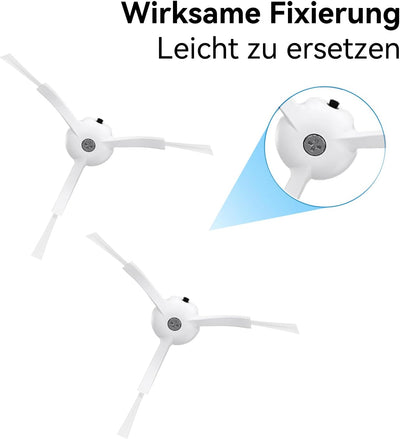 roborock Original Zubehör,Silikon Seitenbürsten für Staubsauger der Serien Q Revo,Q7 Max/Q8 Max/S7 M