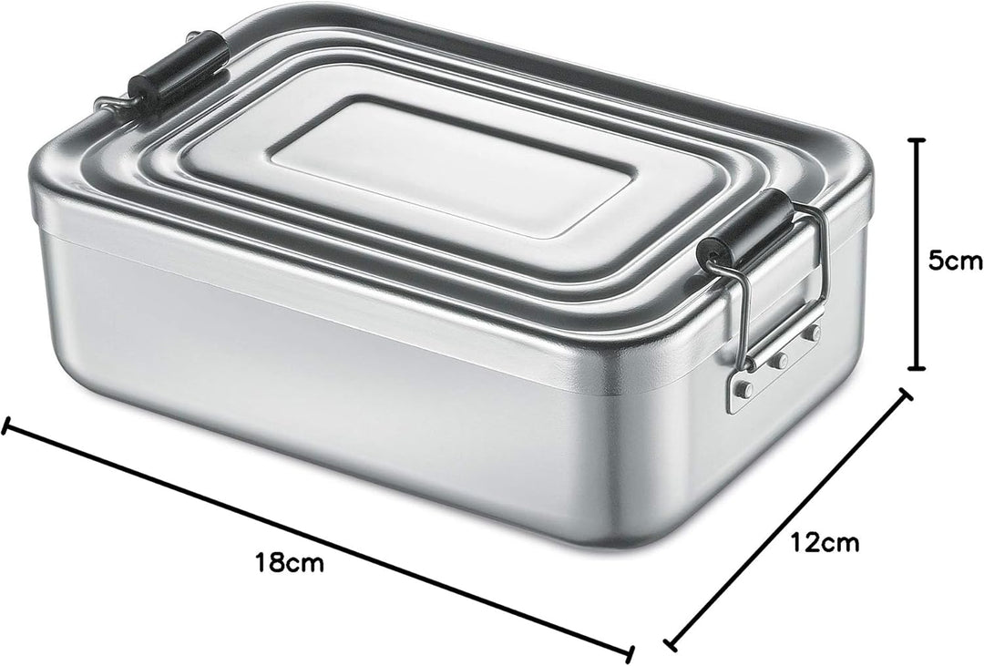 Küchenprofi Lunchbox klein, Aluminium silber Silber 18cm, Silber 18cm