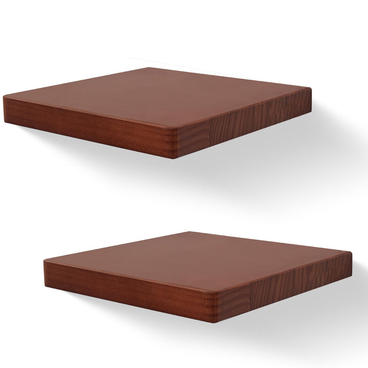 20,3X20,3CM Quadratische Schwebende Holzregale, Mini-Wandregal Im Kompakten Stil FüR Kleine Gegenstä