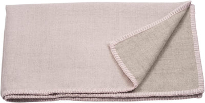 Generisch Babydecke aus 100% Baby-Alpaka Wolle - Mädchen - Doubleface Rosa Taupe