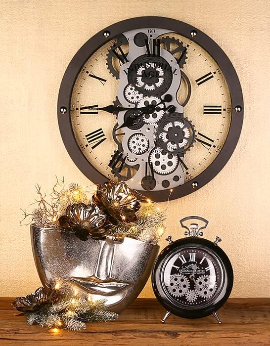 Casablanca - Uhr, Wecker - Transmission - Metall - schwarz/Silber - Höhe 25 cm
