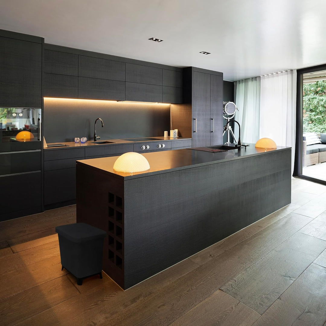 YourCasa® Mülleimer 4 Fächer [40L] im exklusiven Design Mülltrennsystem - Mülleimer Küche mit Deckel