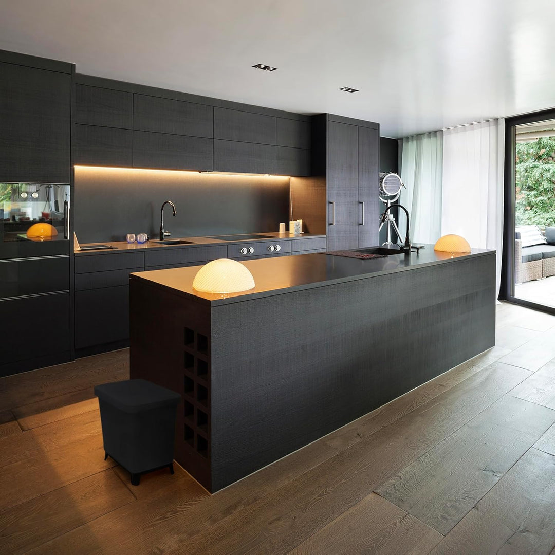 YourCasa® Mülleimer 2 Fächer [20L] im exklusiven Design Mülltrennsystem - Mülleimer Küche mit Deckel