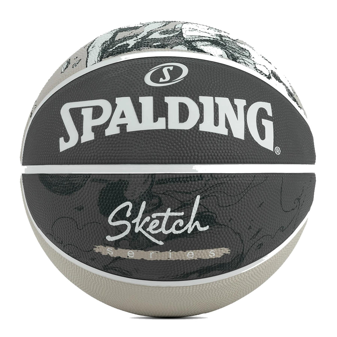 Spalding Sketch Jump Ball 84382Z, Unisex basketballs, Black, 7 EU