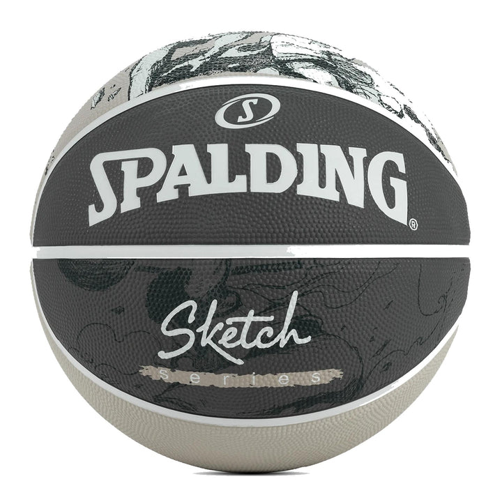 Spalding Sketch Jump Ball 84382Z, Unisex basketballs, Black, 7 EU