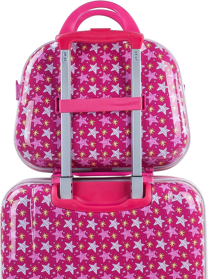 SKPAT - Kinderkoffer Mädchen - Kinder Kofferset. Kinderkoffer mit Rollen - 4 Rädrig Reisekoffer Kind