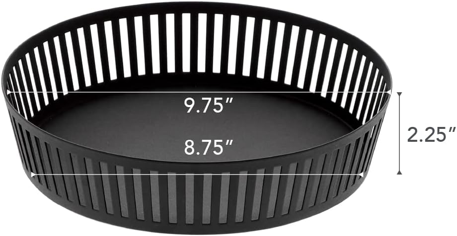 Fruit basket wide - Tower - black Schwarz Modern, Schwarz Modern
