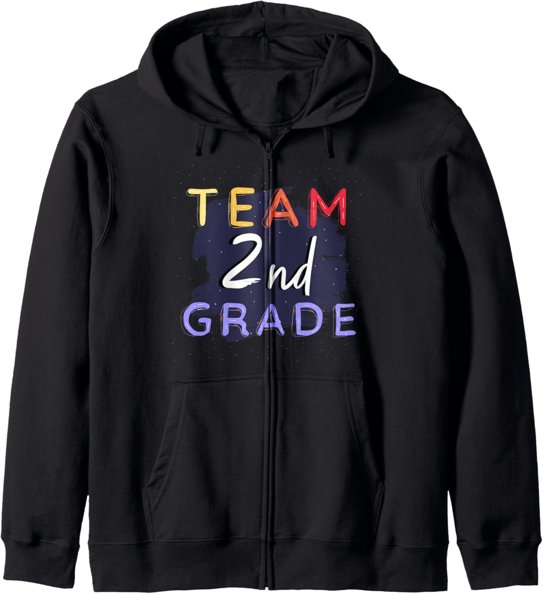 Team 2. Klasse | Buntes Schüler oder Lehrer Outfit Spruch Kapuzenjacke