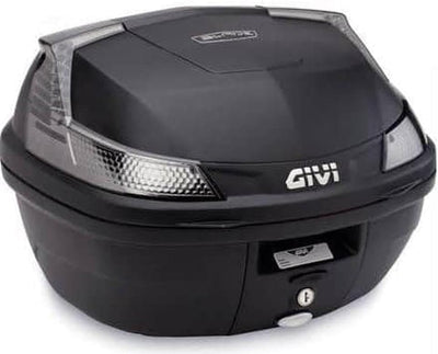 Givi B37NT Blade Tech Monolock Topcase mit Platte, Schwarz 37L Schwarz, 37L Schwarz