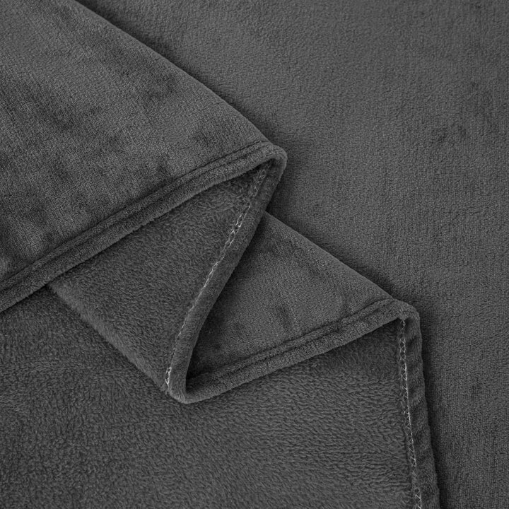 Kuscheldecke Flauschig Winter Warm Grau Dunkelgrau Fleecedecke Kuscheldecke 180x200 Weich Kuschelig