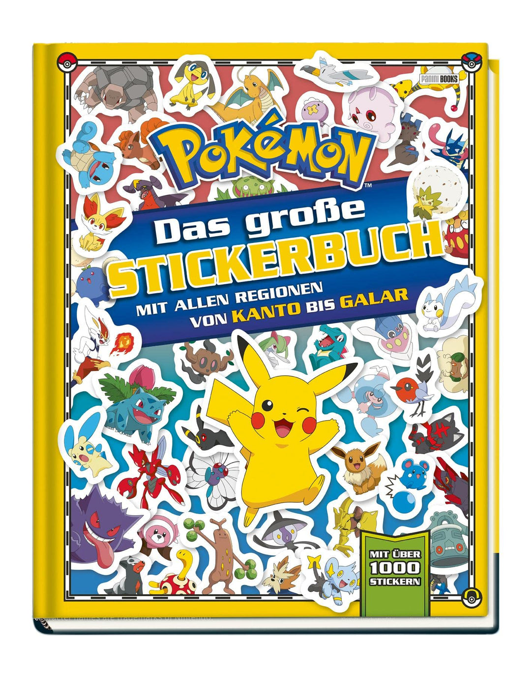 Pokémon: Das grosse Stickerbuch mit allen Regionen von Kanto bis Galar: mit über 1000 Sickern, Tasch