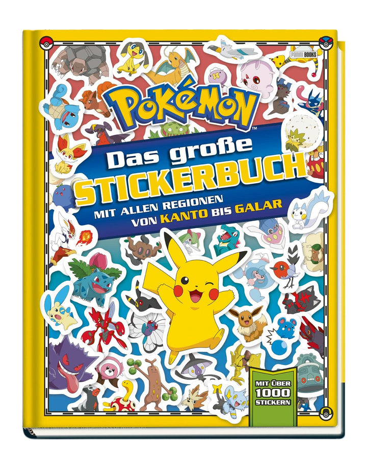 Pokémon: Das grosse Stickerbuch mit allen Regionen von Kanto bis Galar: mit über 1000 Sickern, Tasch