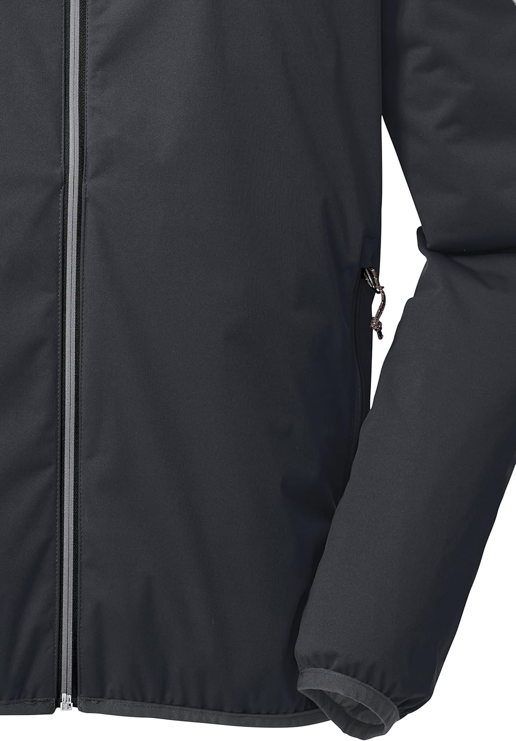 Killtec Herren Kos 60 Mn Jckt 2-Lagen Fuktionsjacke/Outdoorjacke mit Kapuze, packbar M Schwarz, M Sc