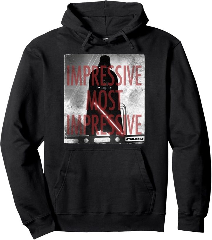 Star Wars Darth Vader Most Impressive Text Portrait Pullover Hoodie
