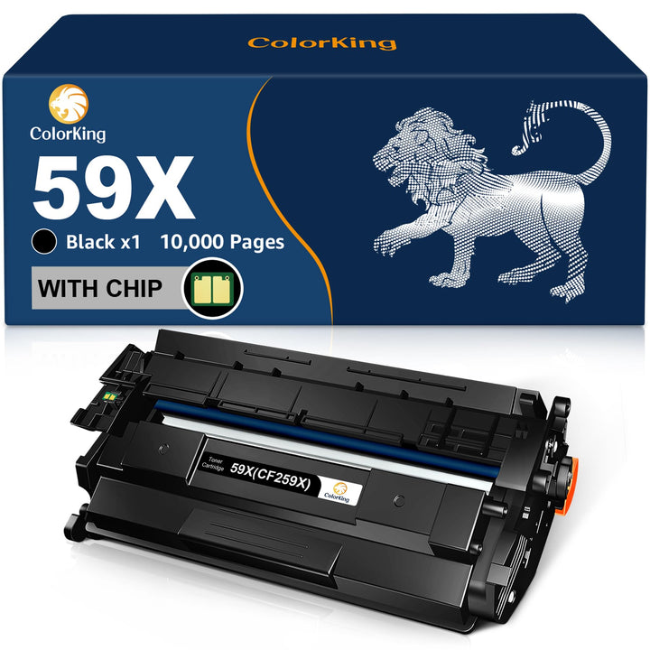 ColorKing (Mit Recycelter Chip) Kompatibel mit HP 59X (CF259X) Toner Schwarz mit Hoher Reichweite fü